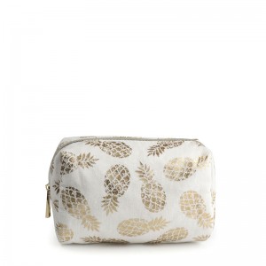 Borsa cosmetica fasion in twill 100% ananas